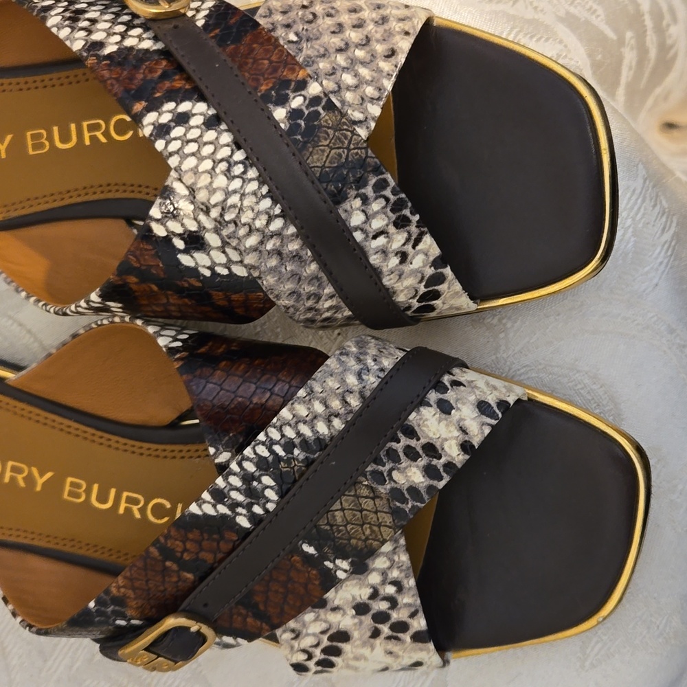 Tory Burch Black and Brown Sandals - Picture 3 of 10
